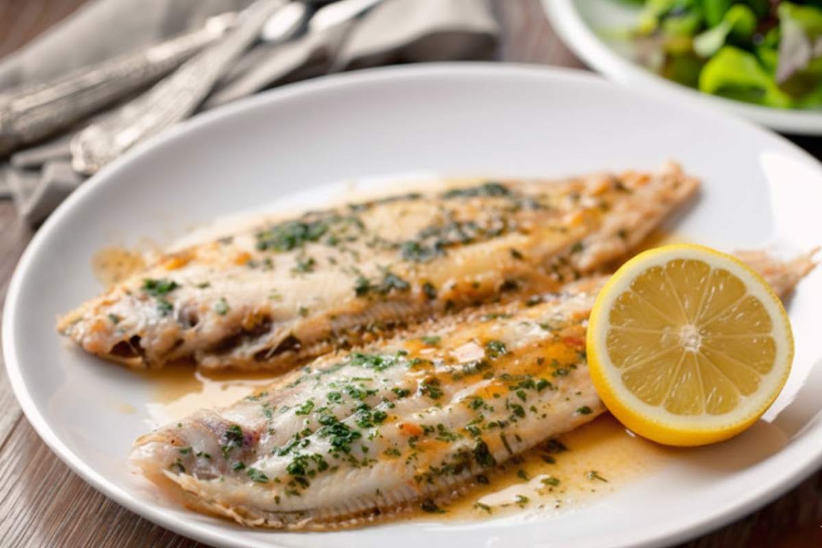 sogliola cotta in forno con sughetto