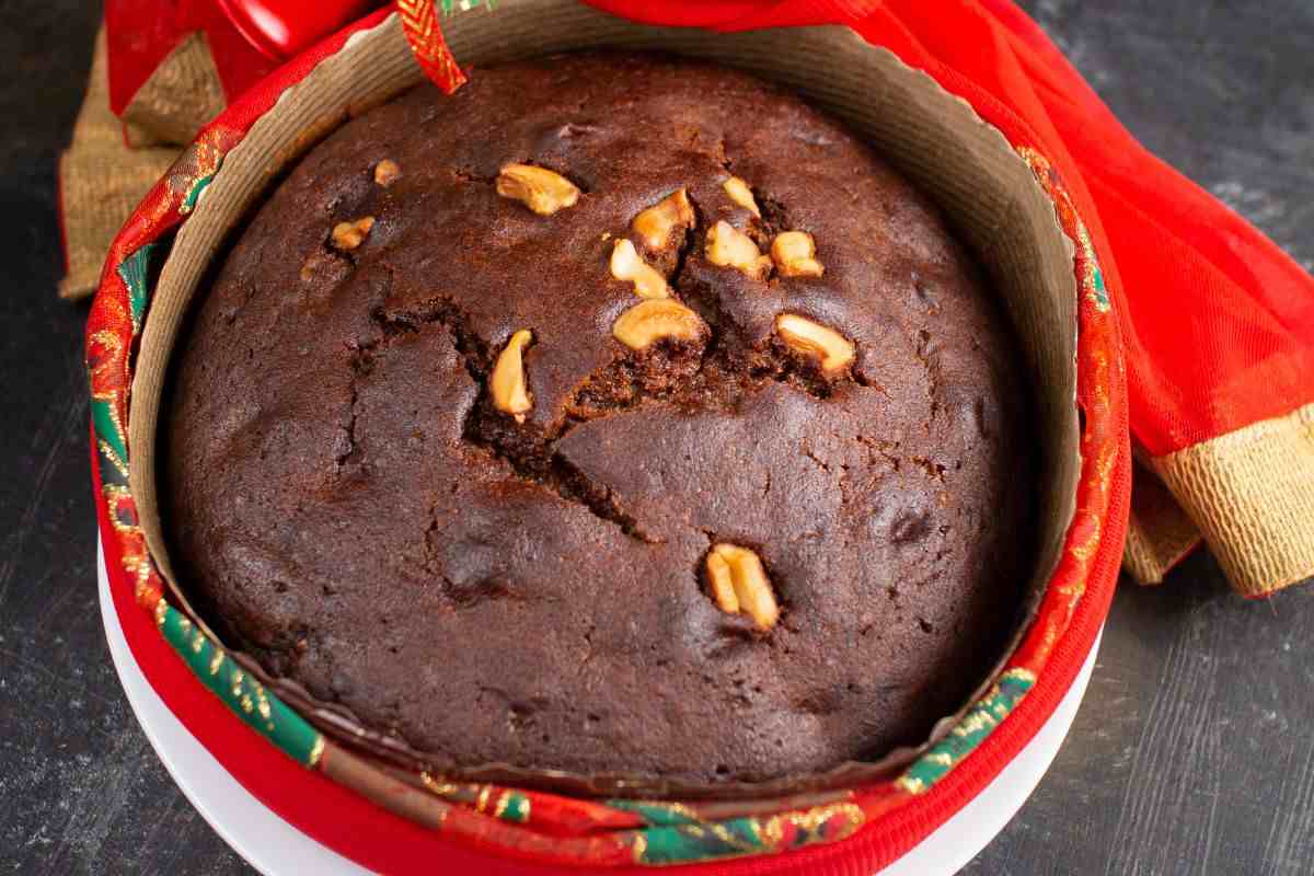 zuccotto al cacao nello stampo