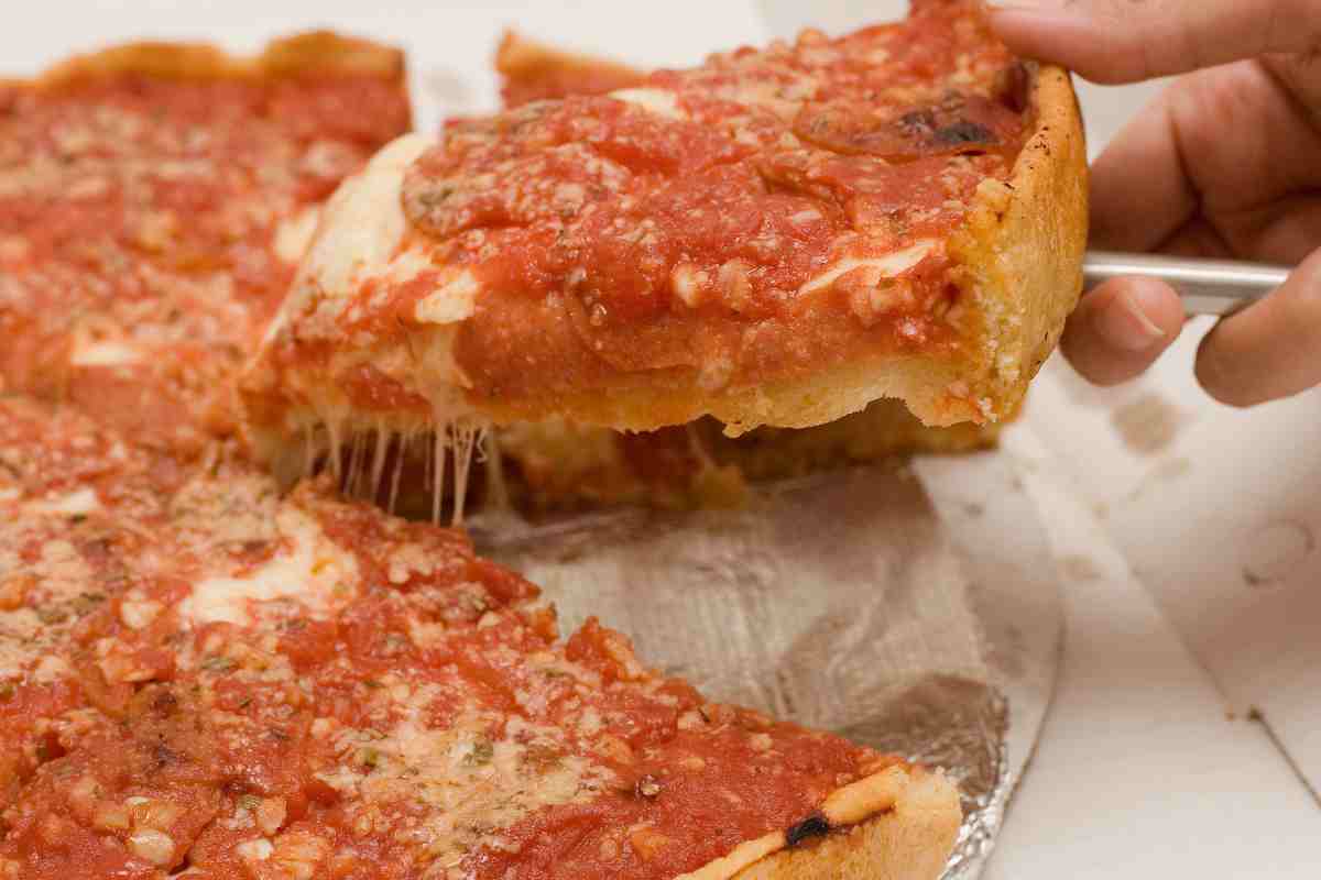 Deep dish pizza