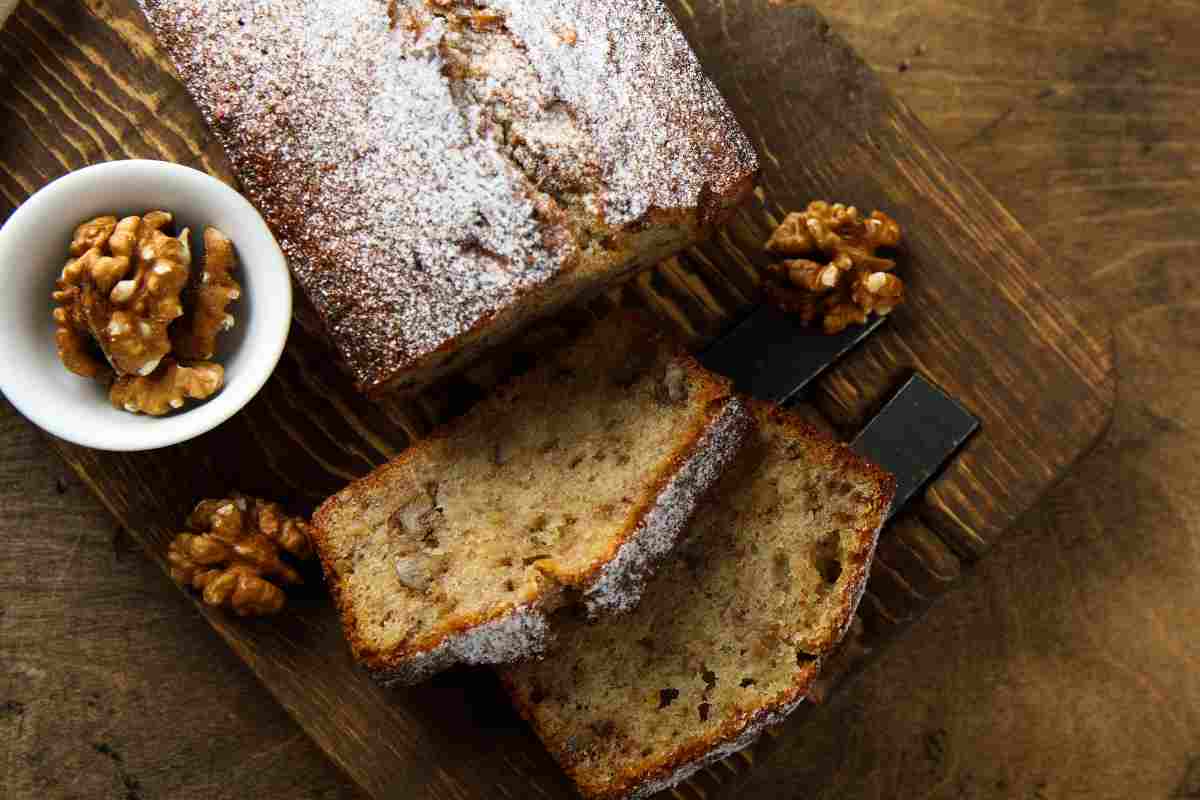 Plumcake noci e cioccolato