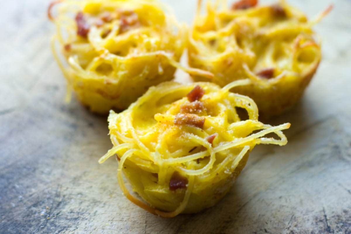 frittatine di pasta cotte al forno