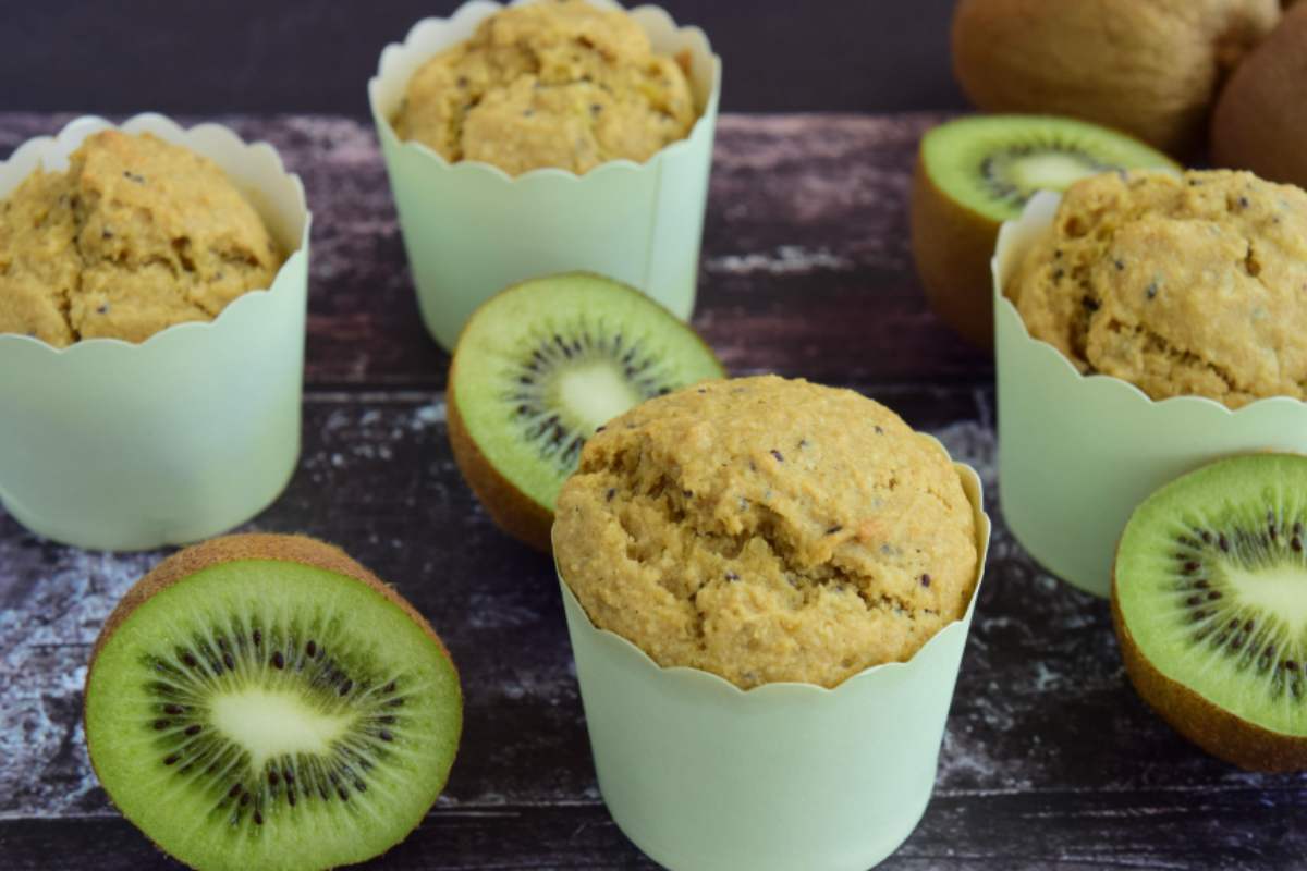 muffin ai kiwi in stampini azzurri