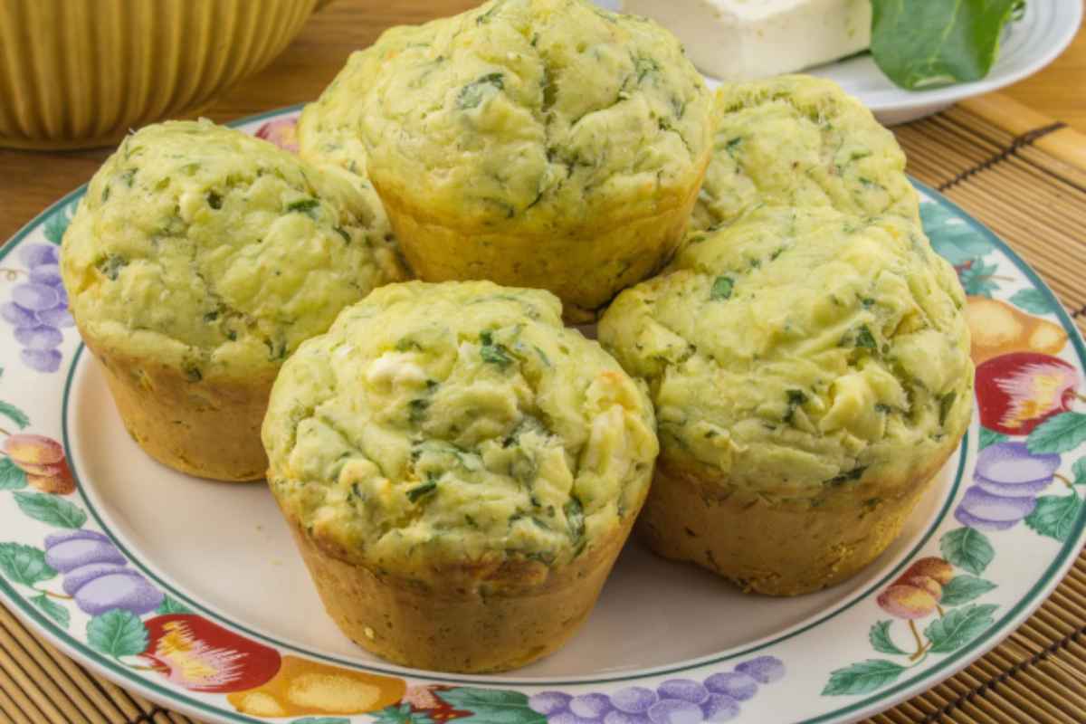 muffin soffici agli spinaci