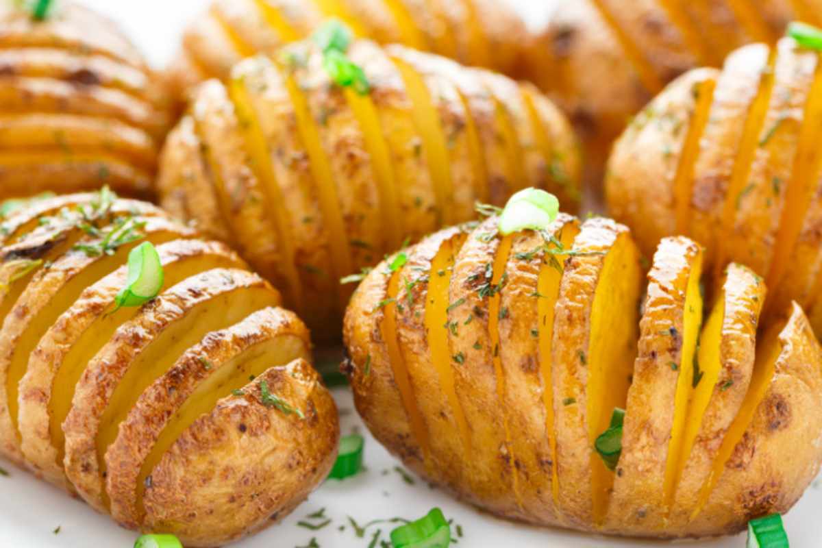 patate a fisarmonica dorate