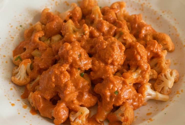 cavolfiore con sugo di pomodoro