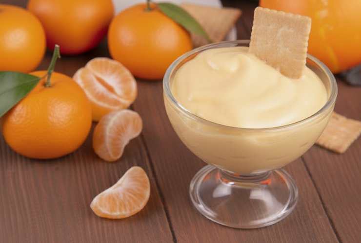 coppetta con mousse di mandarini