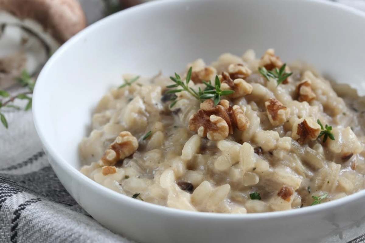 risotto cremoso alle noci