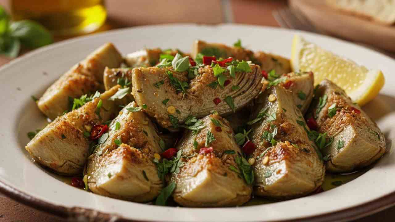 Carciofi in friggitrice ad aria buttalapasta.it