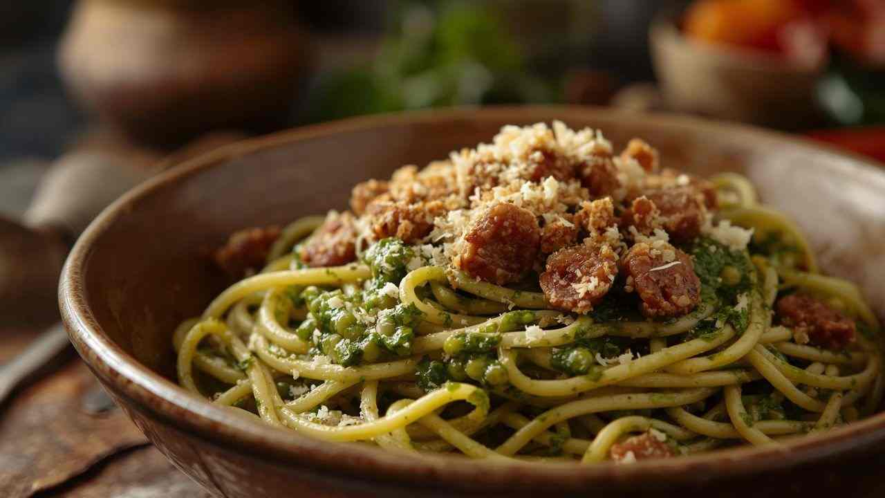 Pasta con crema di friarielli e salsicce buttalapasta.it