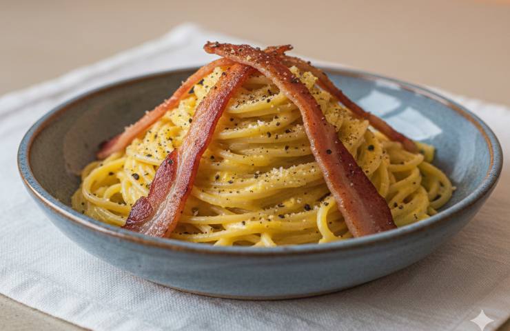Carbonara alla Casalinga in una scodella