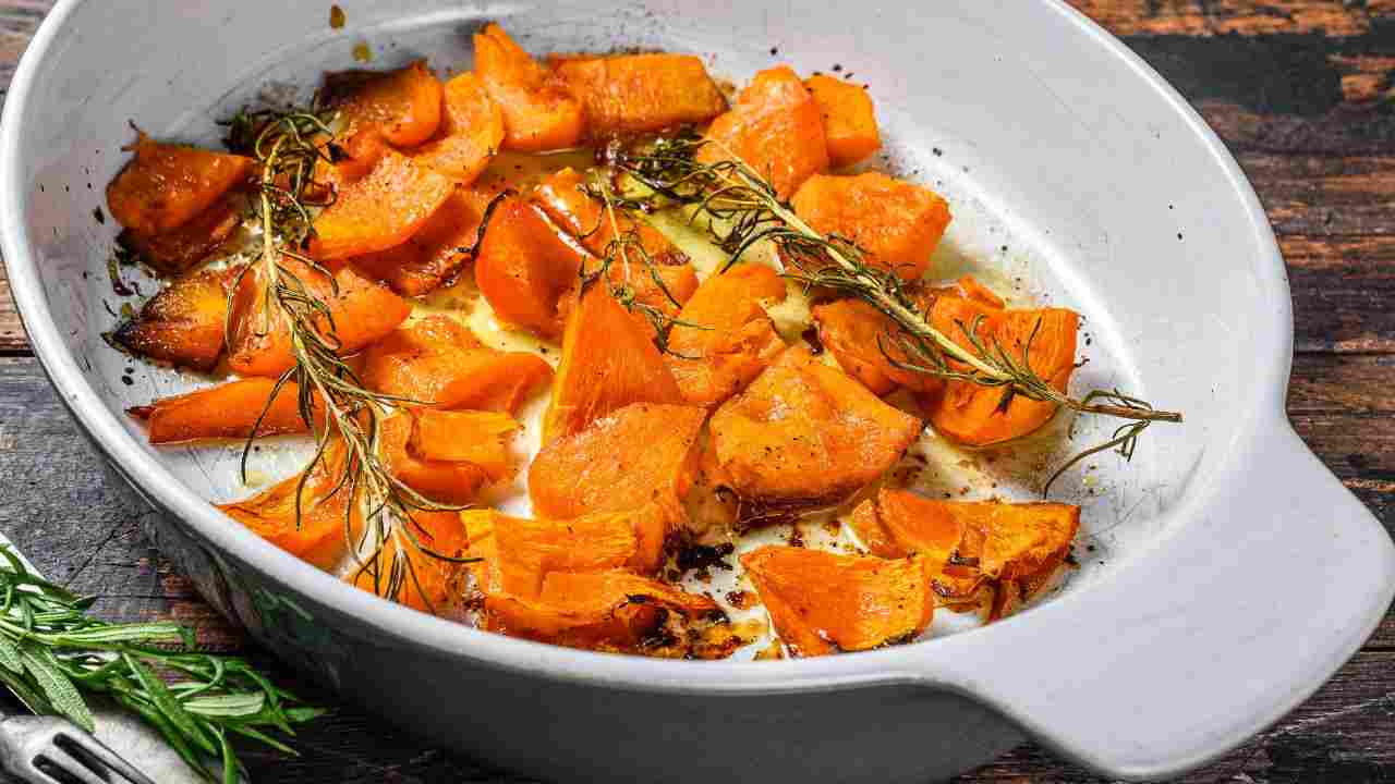 Zucca al forno buttalapasta.it