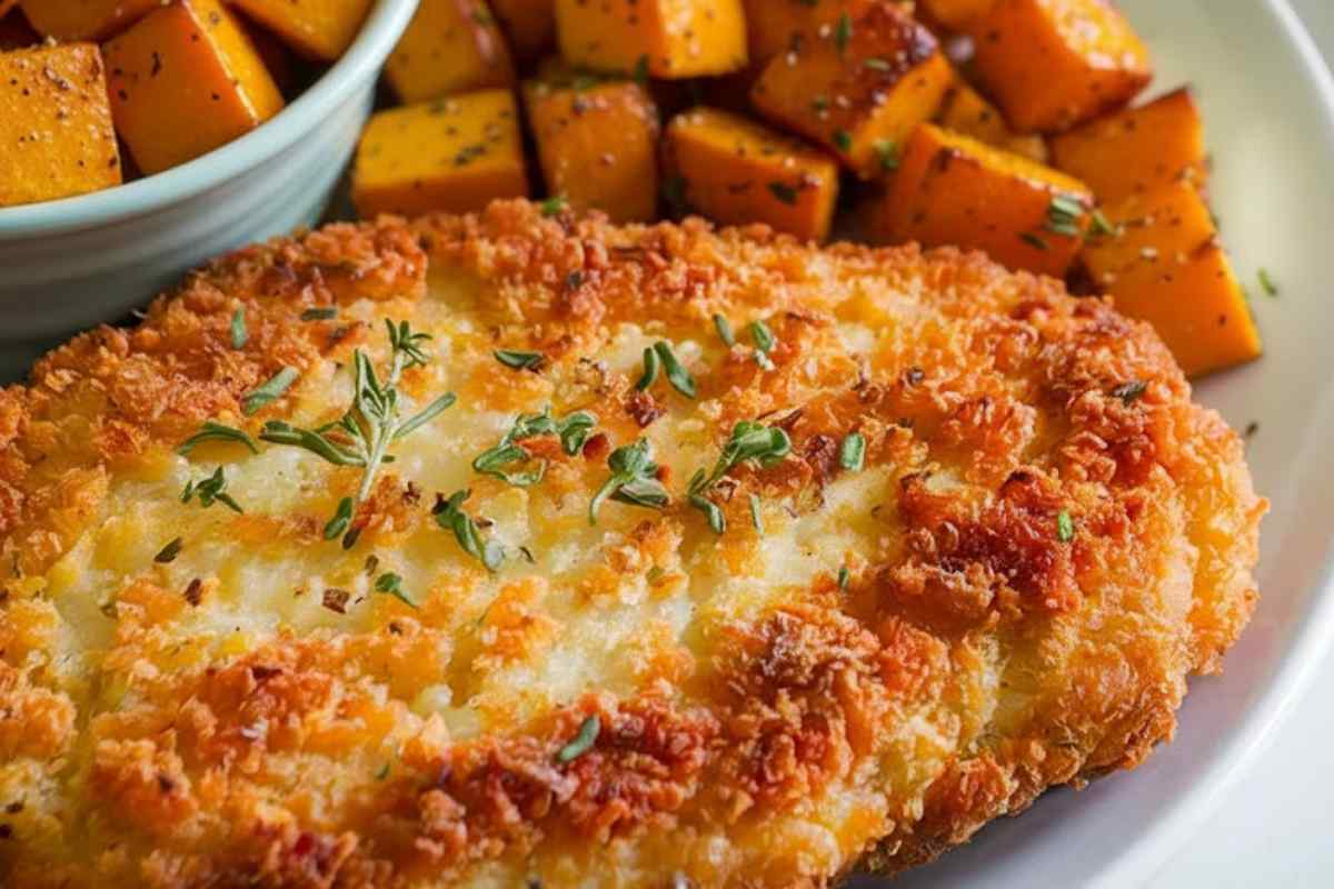 cotoletta dorata di zucca