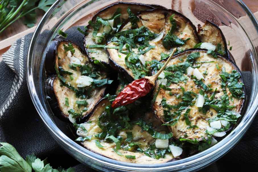 melanzane grigliate con aromi