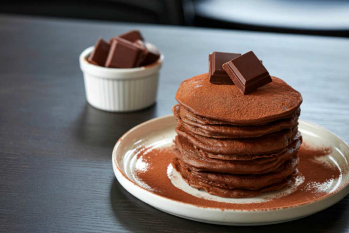 pila di pancake al caffè