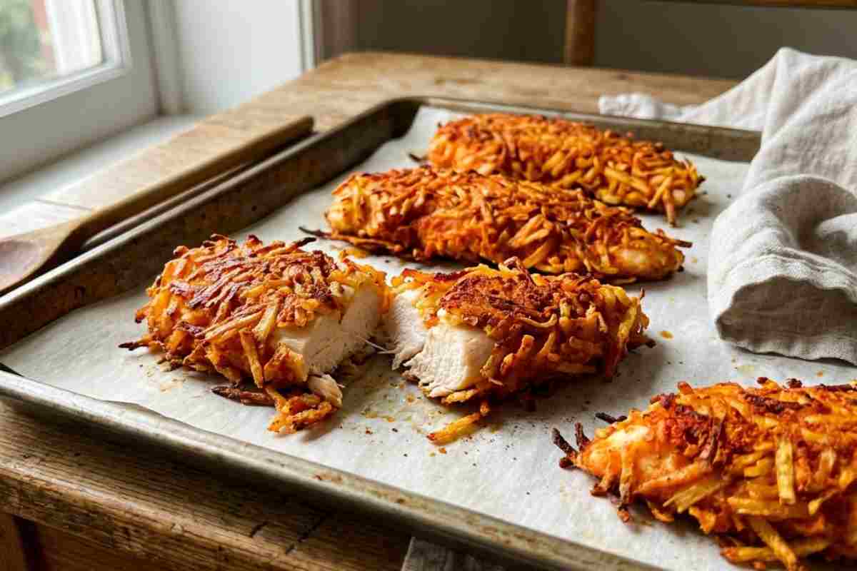 Basta col solito pollo: il trucco delle patate grattugiate per straccetti croccanti (e succosi) in 20 minuti.