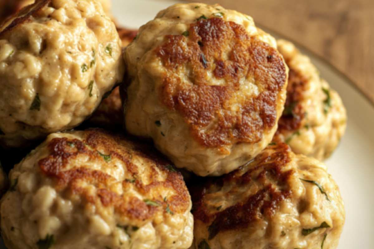 polpette dorate di pollo