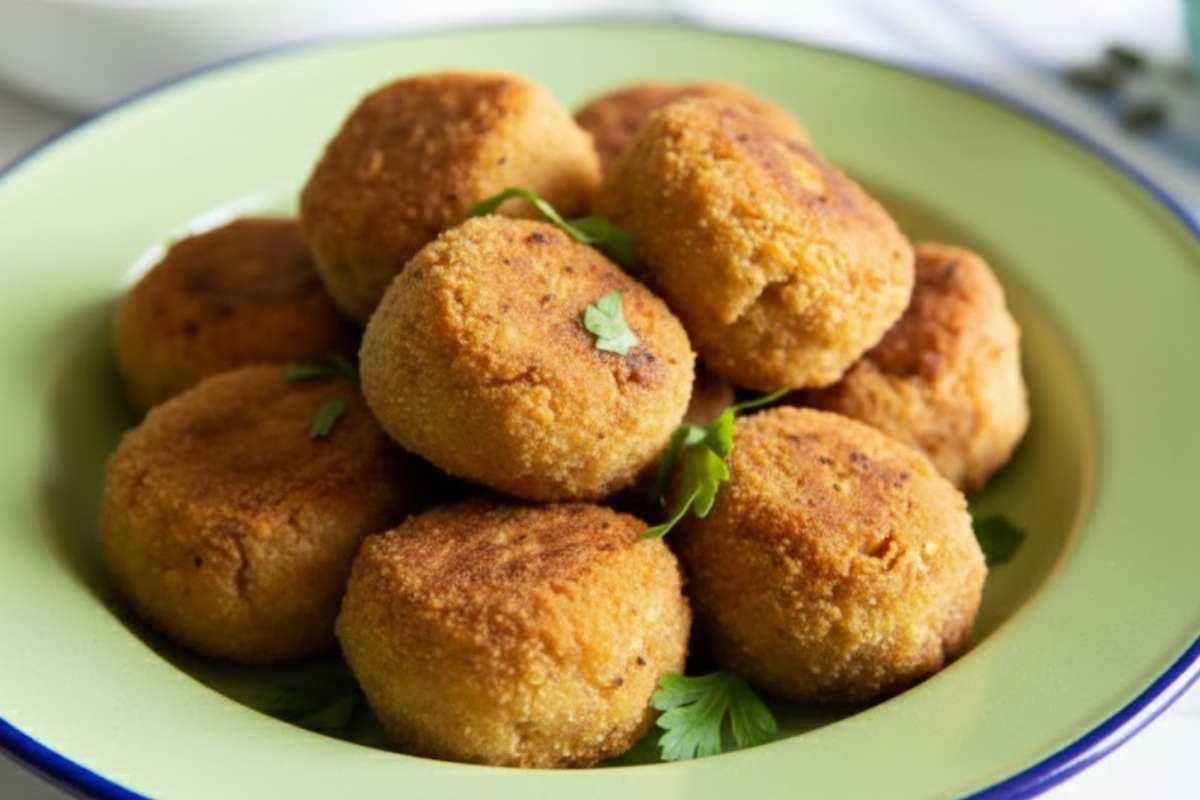 polpette di sedano dorate