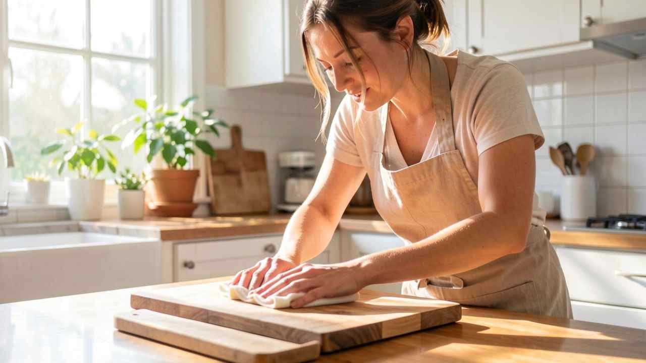 pulizia tagliere di legno buttalapasta.it