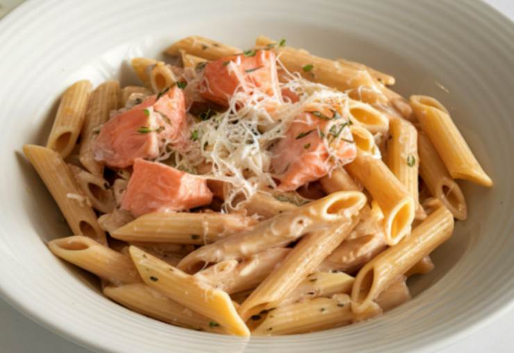 carbonara di salmone cremosa