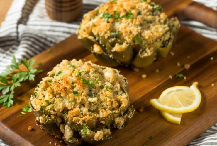 carciofi al gratin dorati