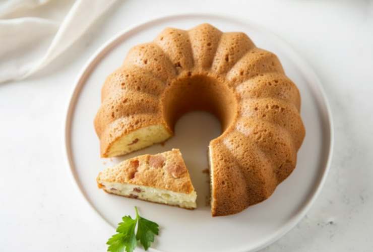 vassoio con ciambellone salato