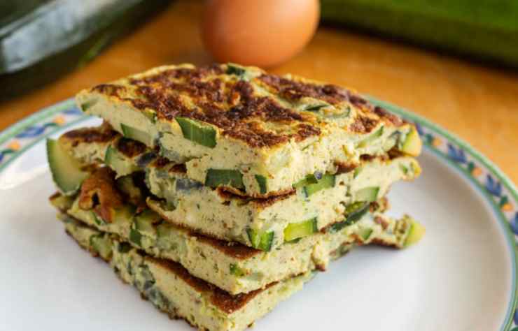 fette di frittata di zucchine