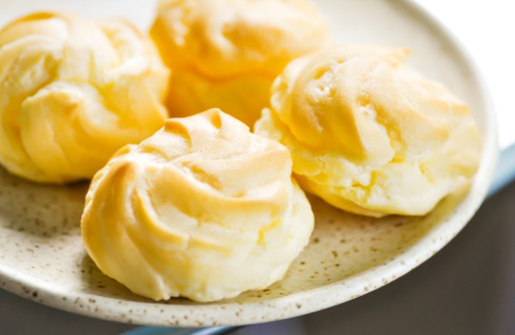 bignè dorati fatti in casa