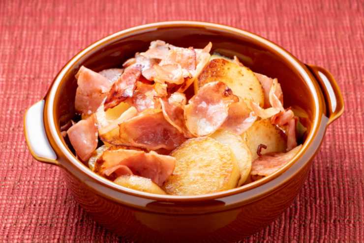 patate con pancetta dorate