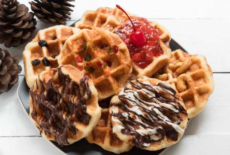 waffle con farciture diverse