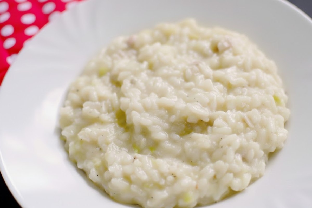 piatto di riso al latte