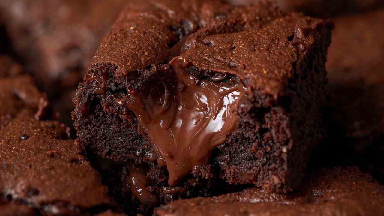Brownies al cioccolato con cuore morbido buttalapasta.it