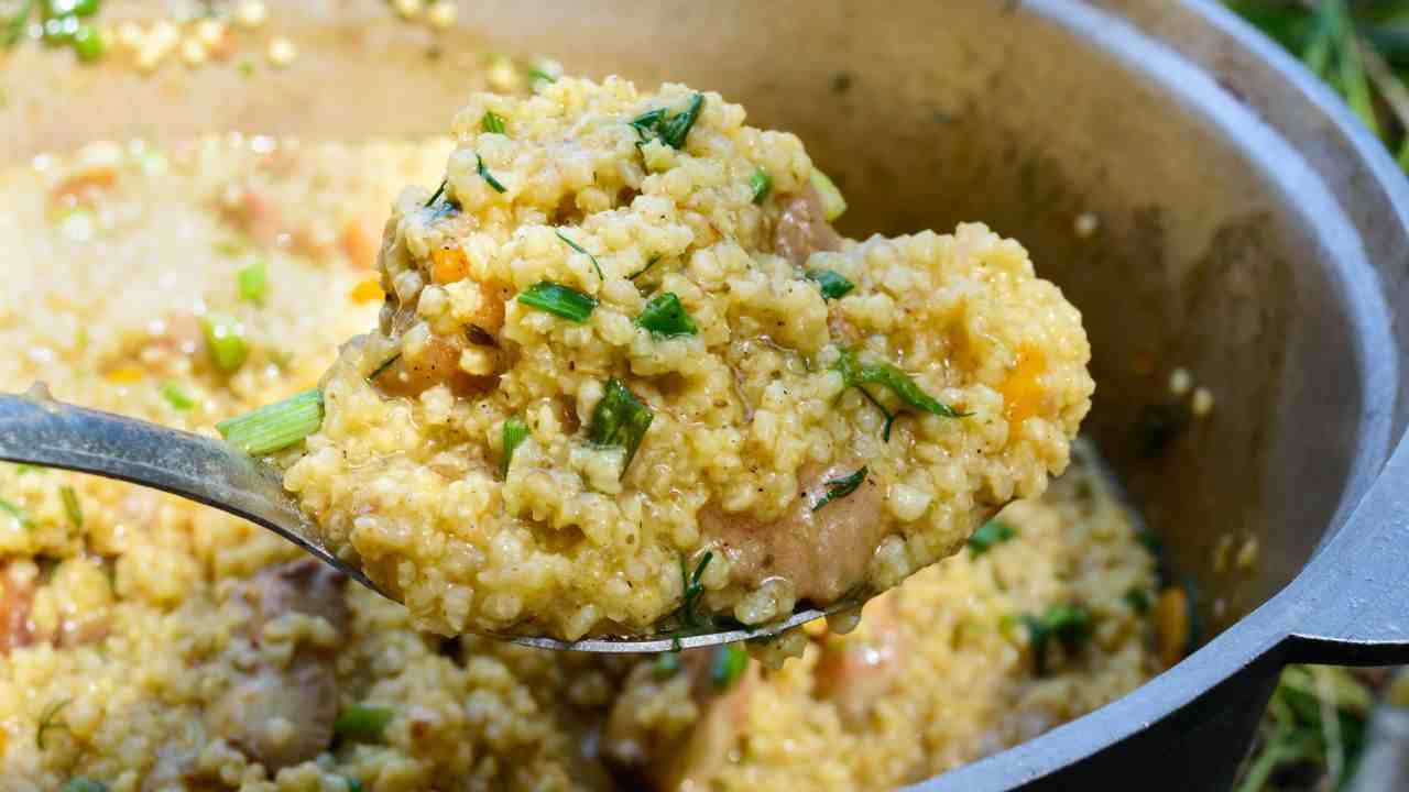 Cous cous all'italiana con pesce e pistacchi buttalapasta.it