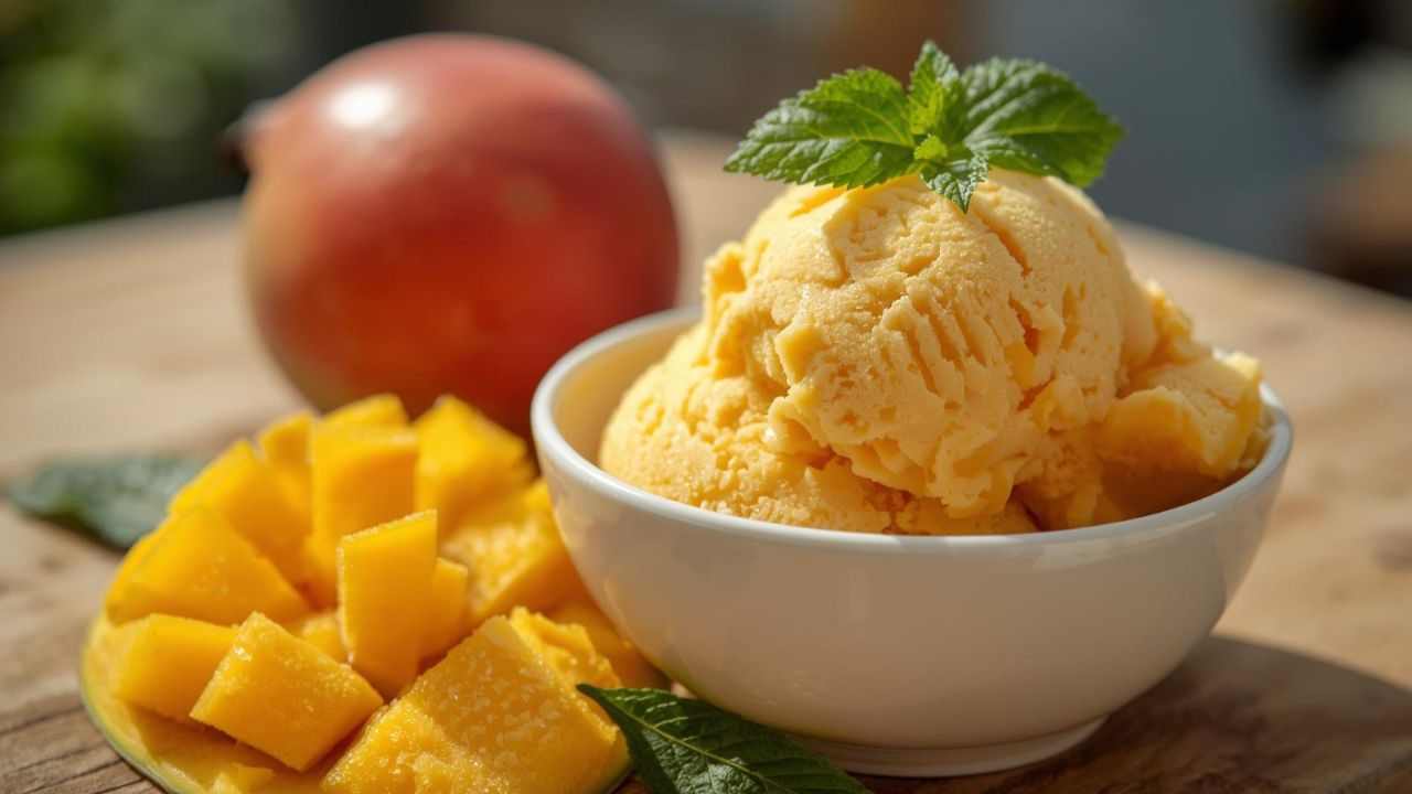 Gelato al mango senza gelatiera buttalapasta.it