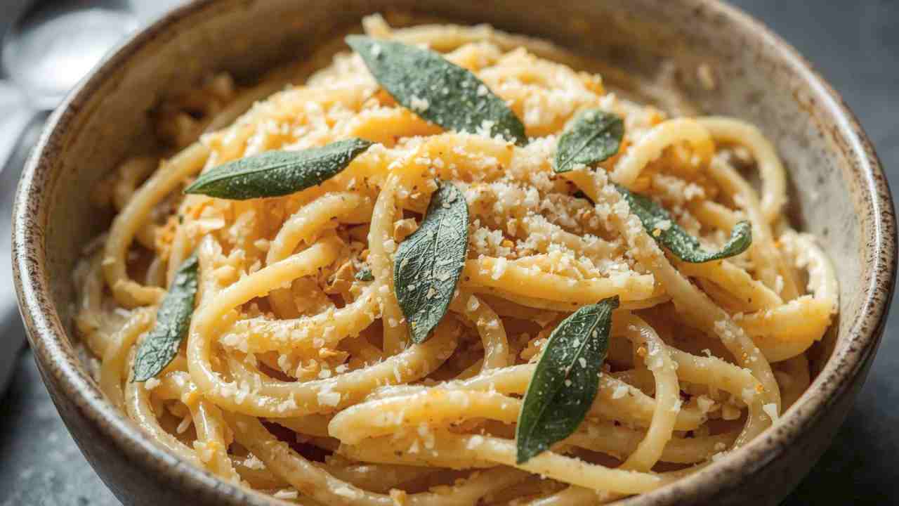 Pasta burro, parmigiano e salvia fritta buttalapasta.it
