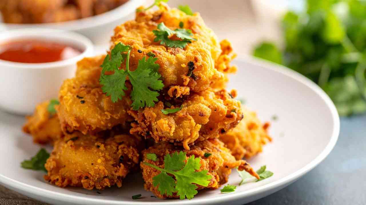 Pollo croccante con verdure in friggitrice ad aria buttalapasta.it