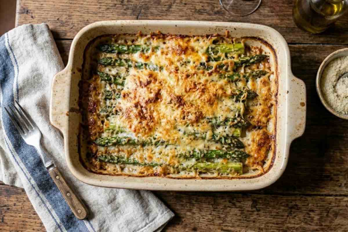 asparagi con parmigiano al forno