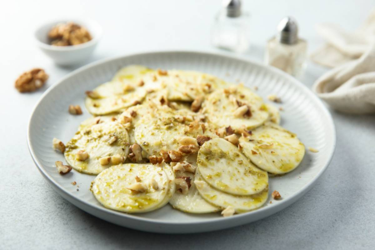 carpaccio di zucchine crude