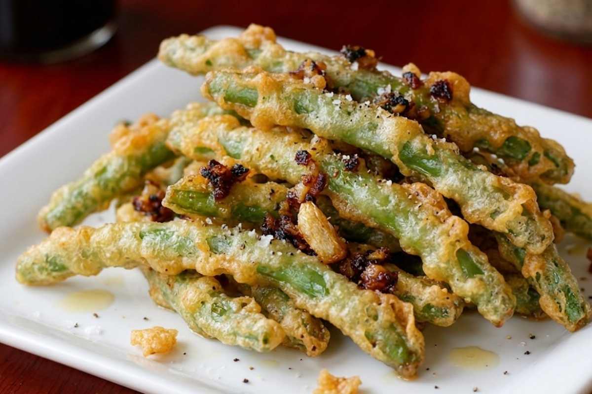 fagiolini fritti dorati