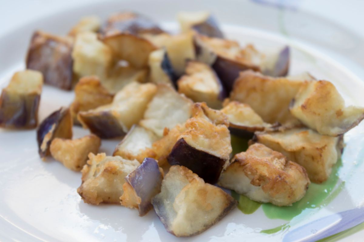 melanzane fritte in pastella