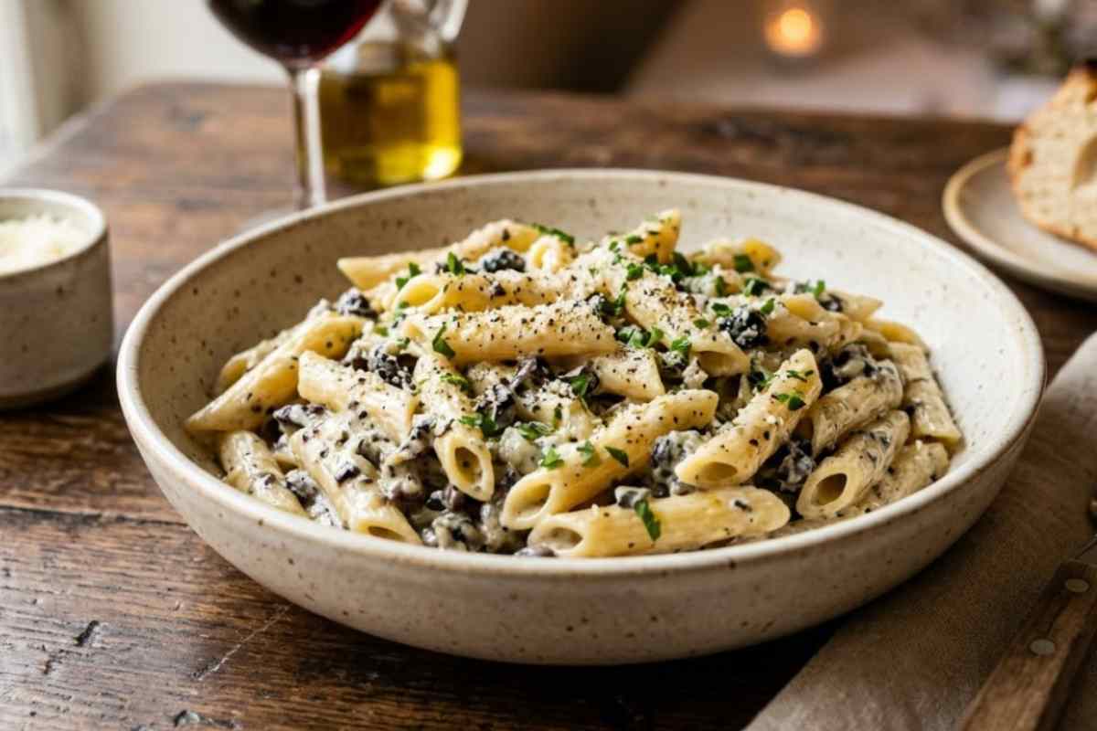pasta cremosa alla cenere