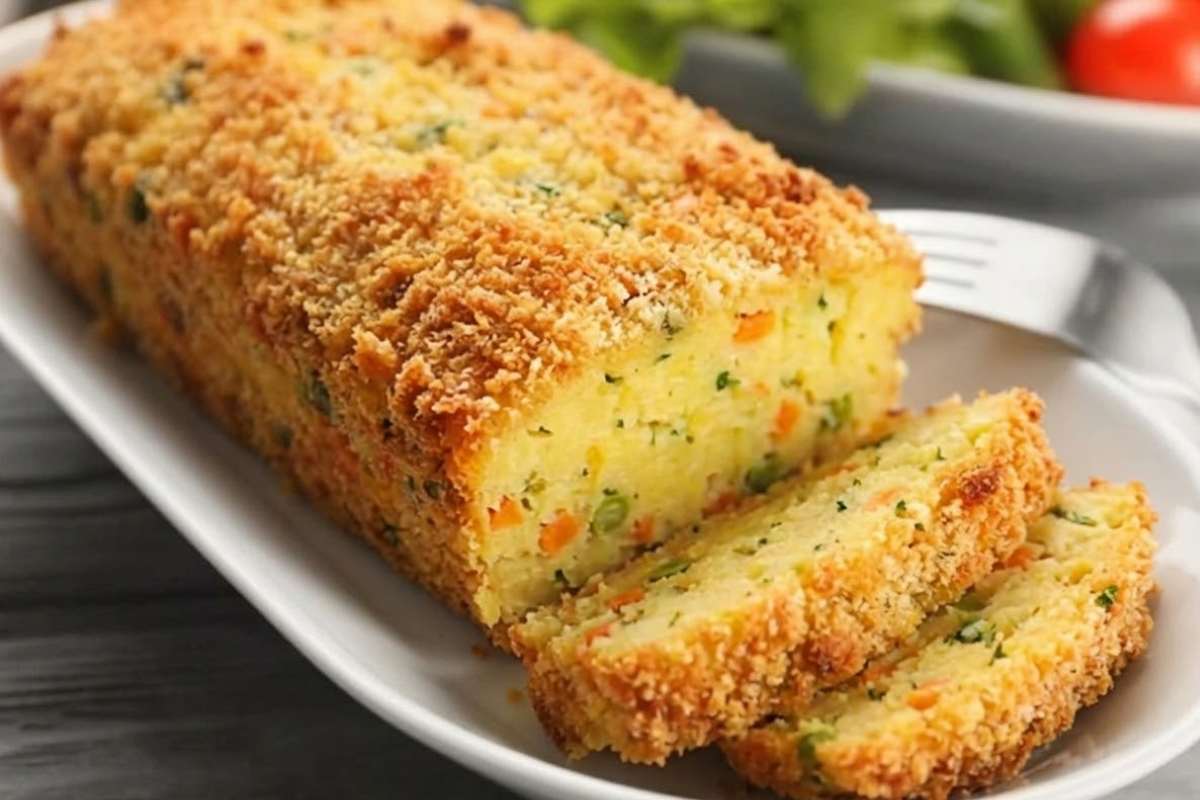 polpettone dorato di verdure