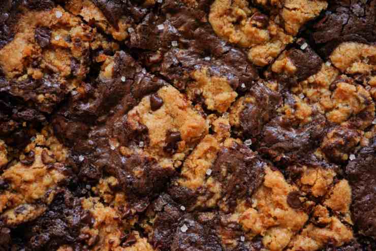 brookies tagliati a quadrati