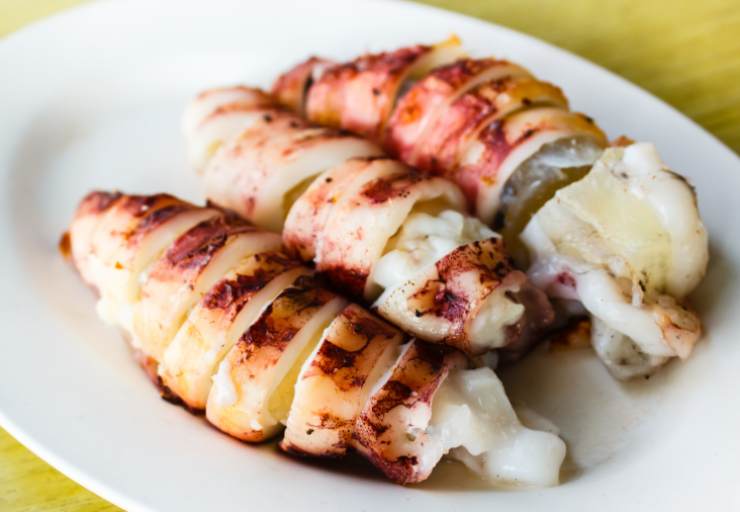 calamari grigliati dorati