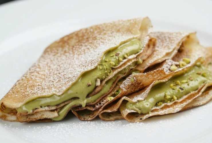 crepes dolci al pistacchio