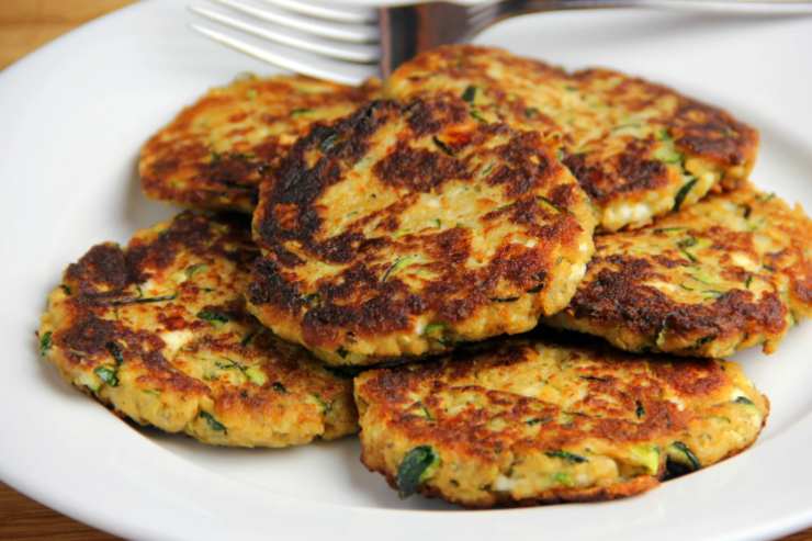 frittelle dorate di zucchine