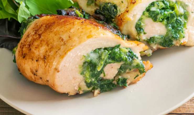 involtini di pollo con spinaci