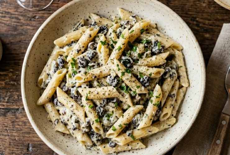 pasta alla cenere con aromi
