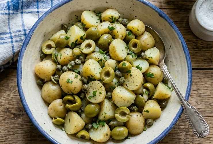 patate con olive e capperi