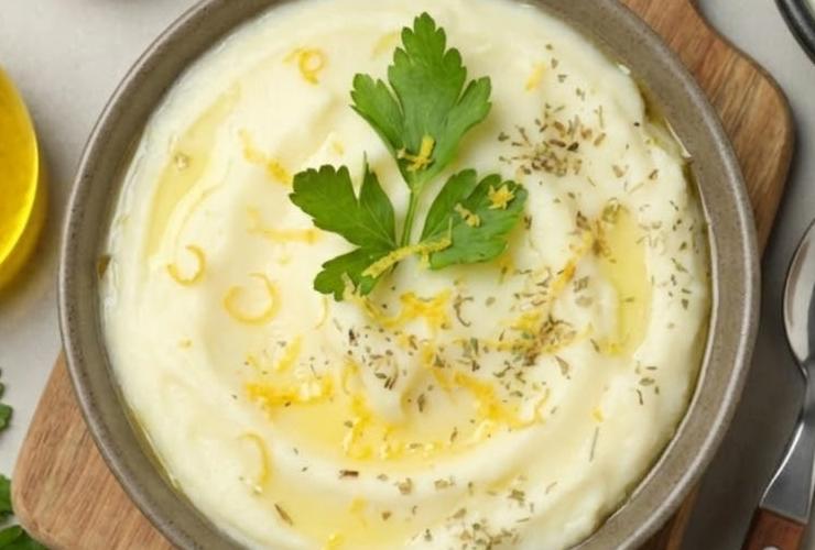 purè di patate aromatizzato al limone
