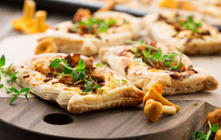 sfogliatine funghi dorate